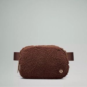brown teddy bear lululemon limited edition belt bag